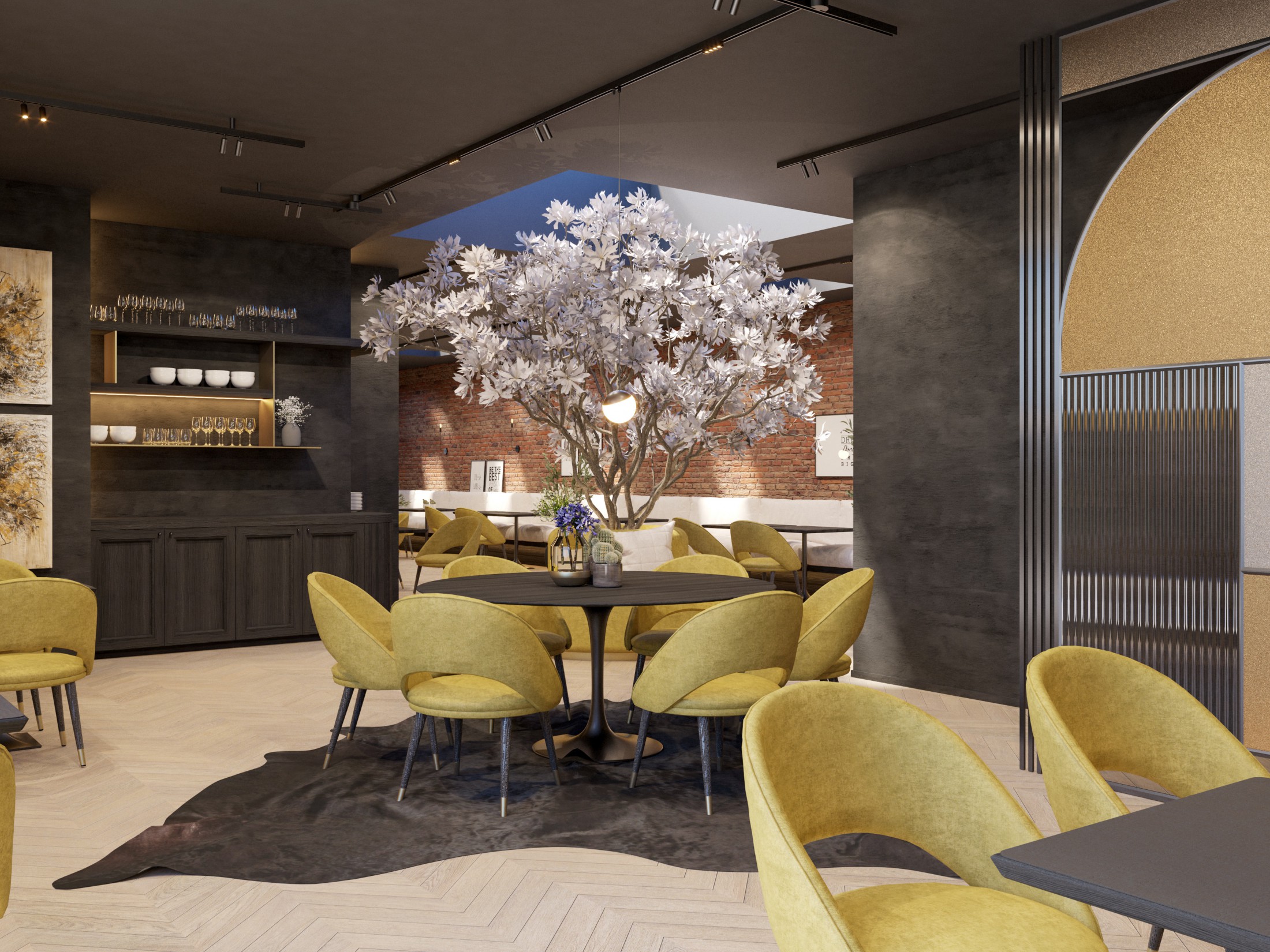 Geraffineerd restaurant