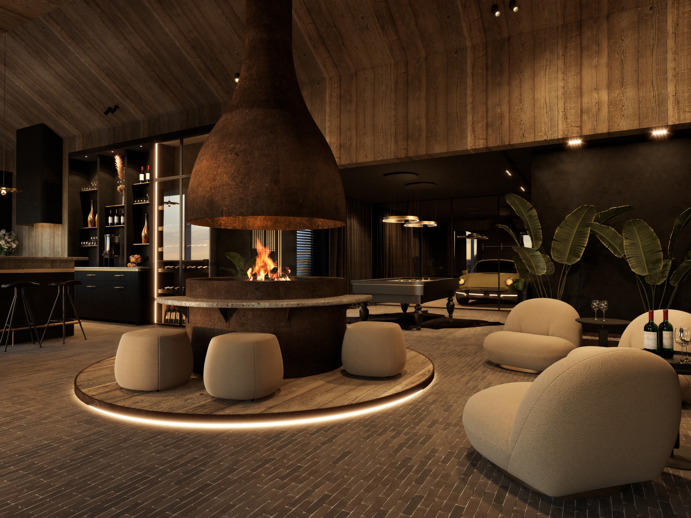 High-end mancave